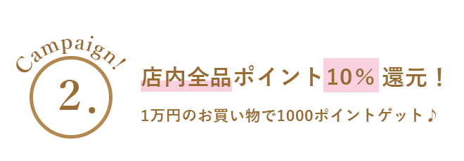 キャンペーン10%