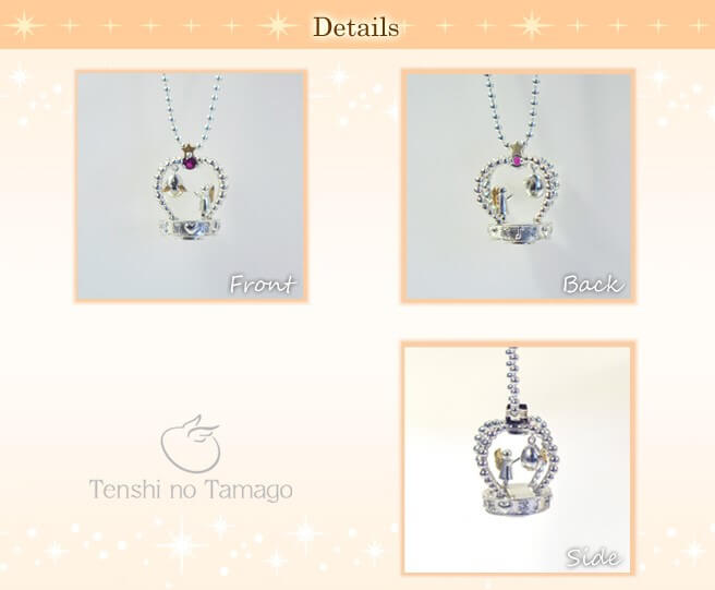 天使の卵,ペンダント,キュービックジルコニア,シンセティックルビー