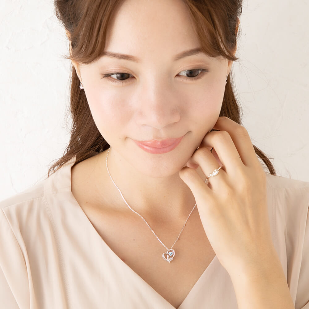 アクア ネックレス