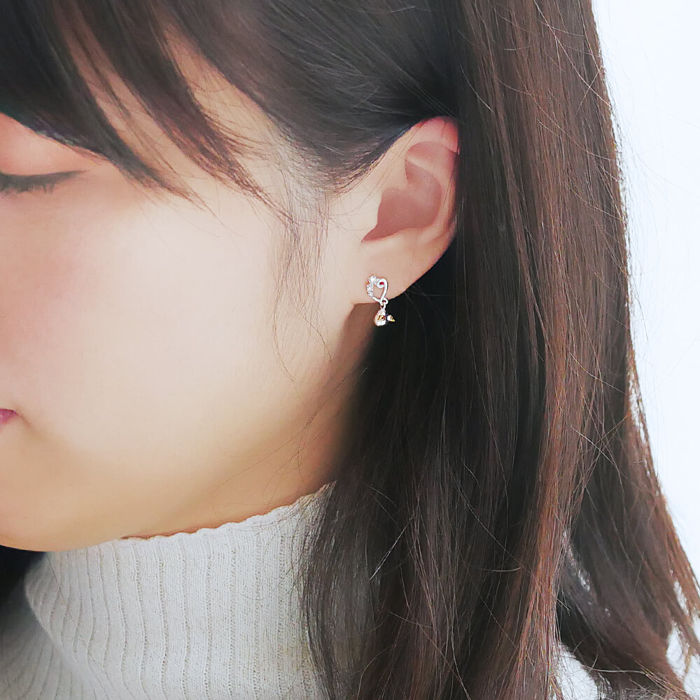 天使の卵 カールハートピアス
