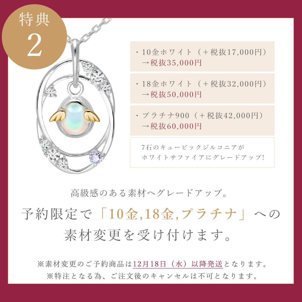 天使の卵 クリスマス2019限定ネックレス