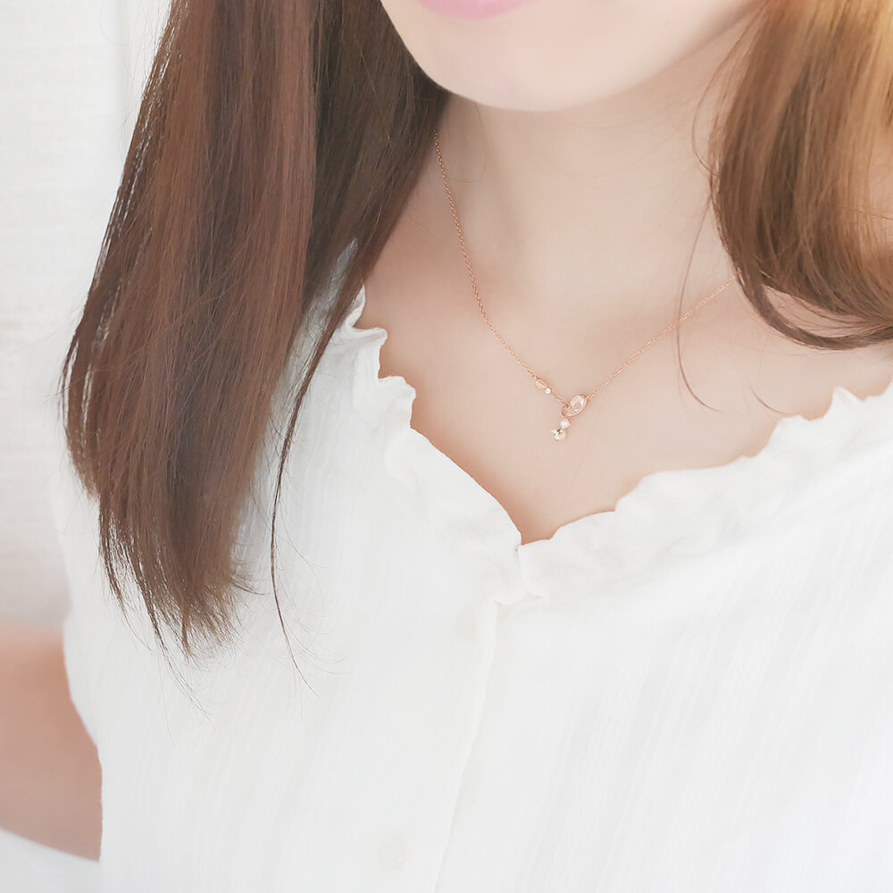 天使の卵 桜の花びらネックレス