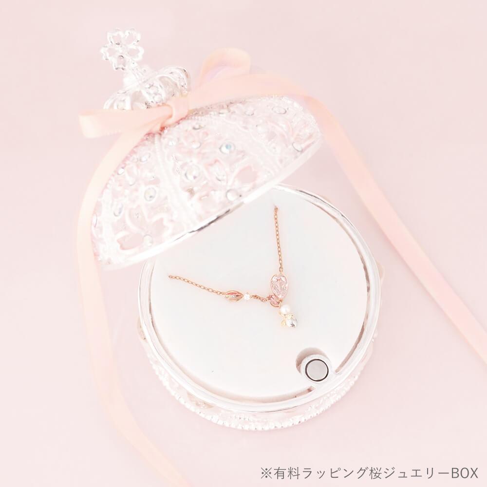 天使の卵 桜の花びらネックレス