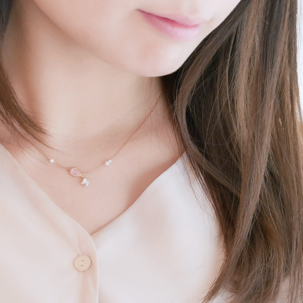 天使の卵 桜 ネックレス
