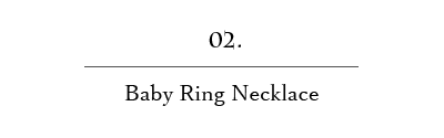 天使の卵 ベビーリングネックレス