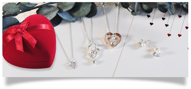 クリスマス ハート ネックレス