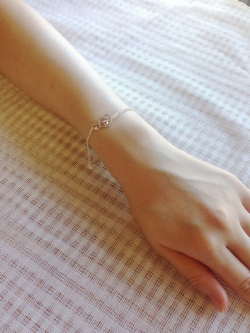 天使の卵 ダブルハートブレスレット