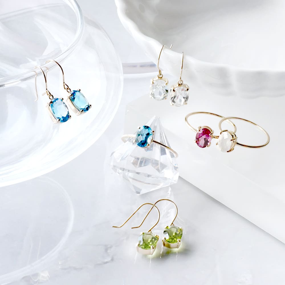 天然石カラーストーンリング【RTR7010】 RITA JEWELRY ［アクアマリン ...