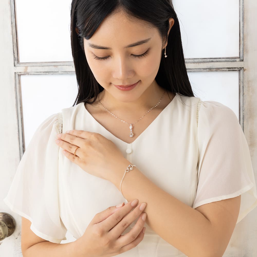 シルバー ハート型ブレスレット 英国直輸入 ハートロック ブレスレット スターリングシルバー : 英国