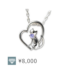 ホワイトデー アクセサリー 猫 ネコネックレス