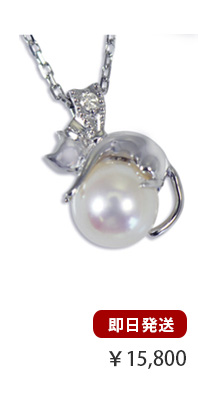 ホワイトデー ネコ ネックレス アクセサリー