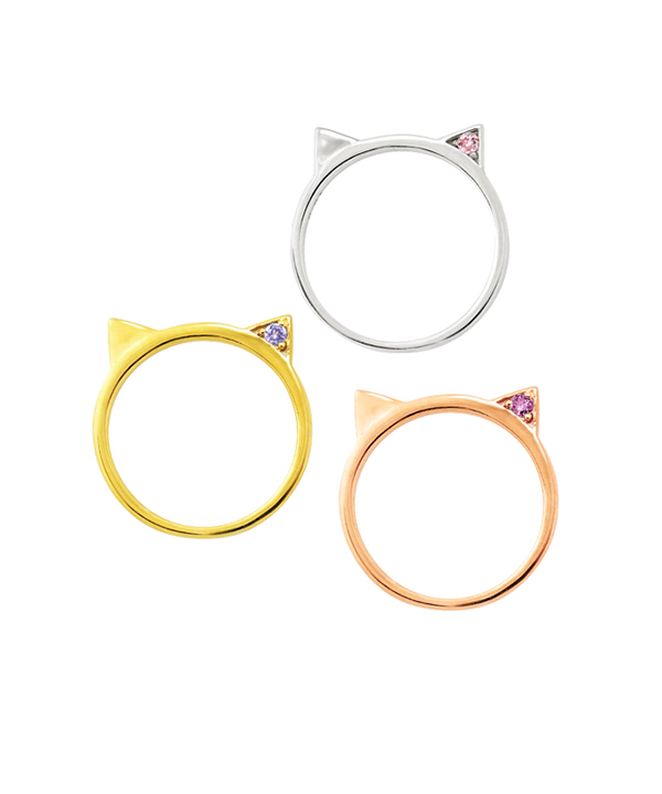 猫耳リング